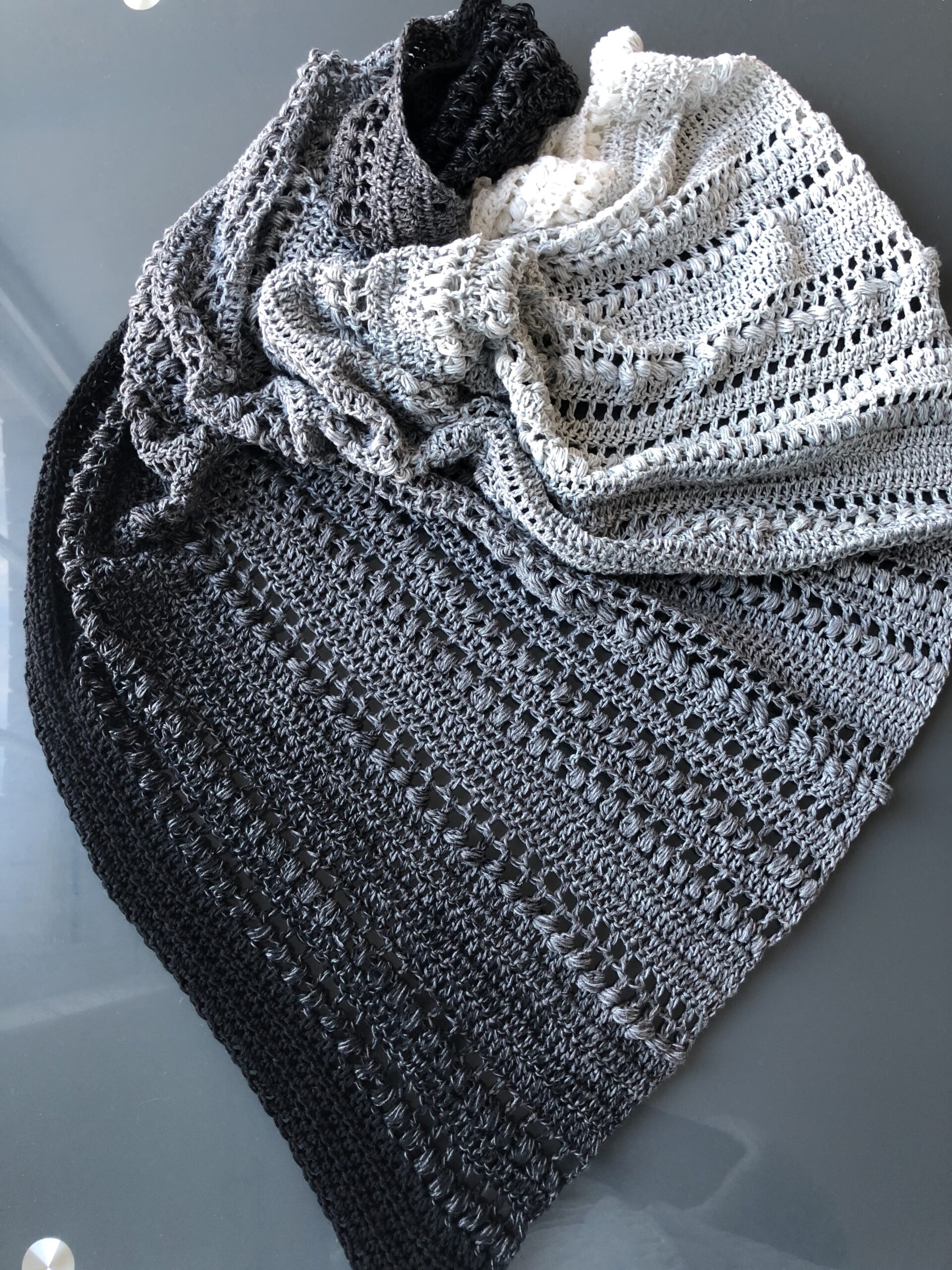 Estella Beginner Friendly Crocheted Shawl Pattern