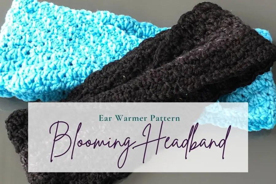 Blooming Headband, intermediate crochet ear warmer pdf pattern