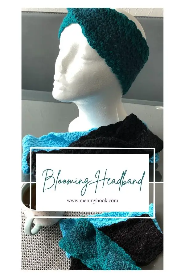 Intermediate Crochet Ear Warmer Pdf Pattern, The Blooming Headband. Simple, stylish and a quick make, perfect for gifts