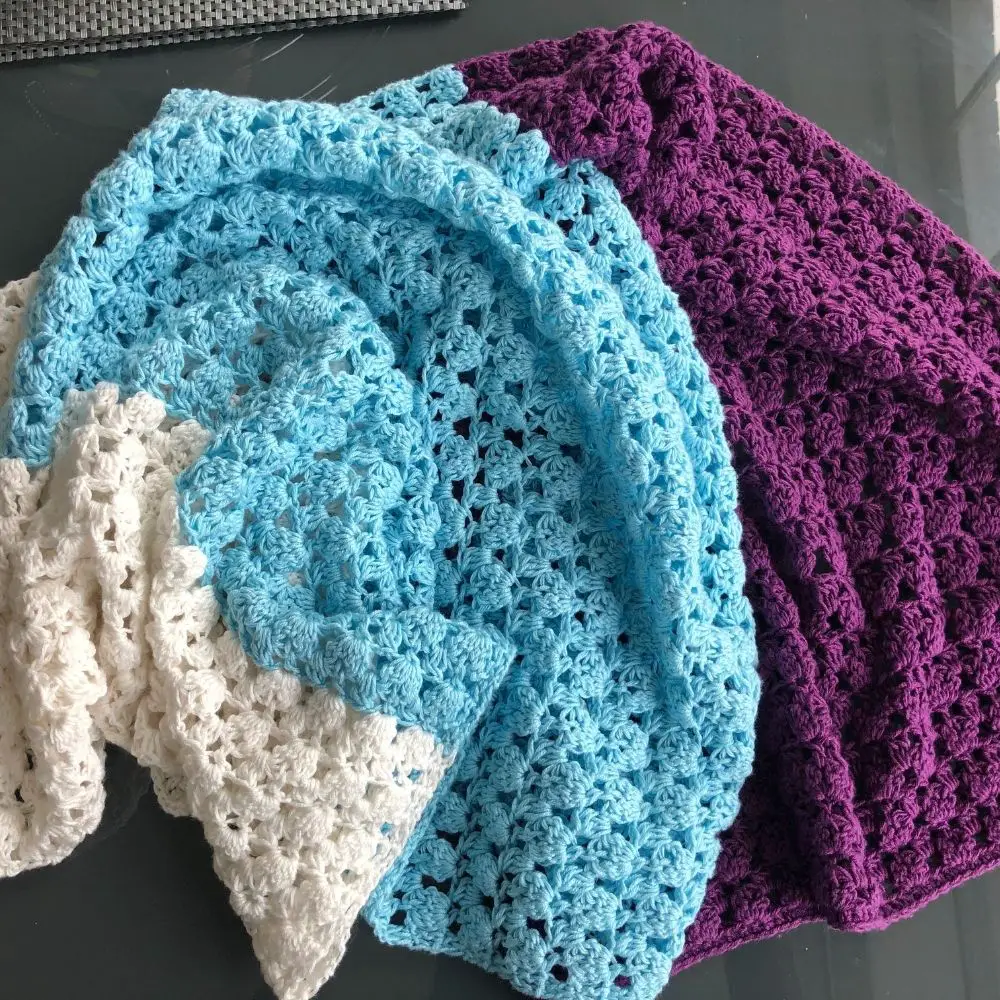 Easy crochet rectangle shawl pattern - Simone Wrap digital download pdf available