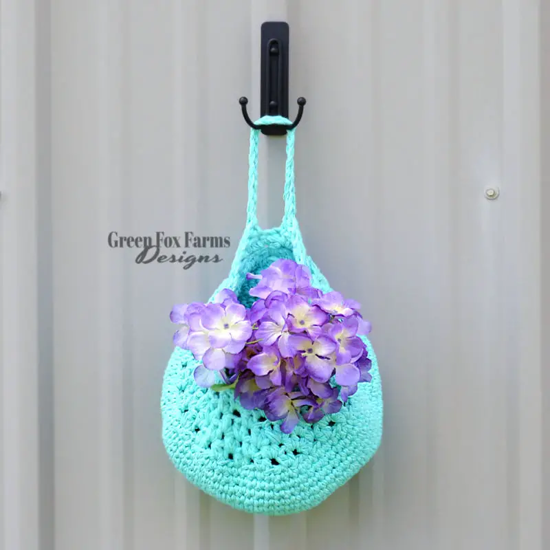 Farmhouse Hanging Basket Crochet Pattern