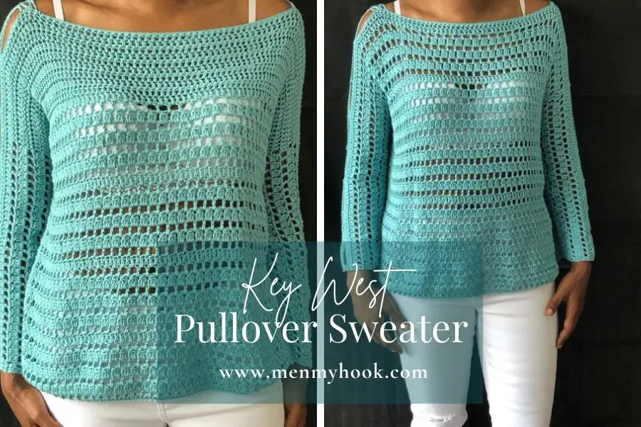 beginner crochet pullover sweater pattern