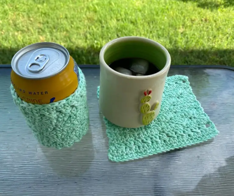 Drinkware Set crochet pattern - Wave Catcher Drinkware Set