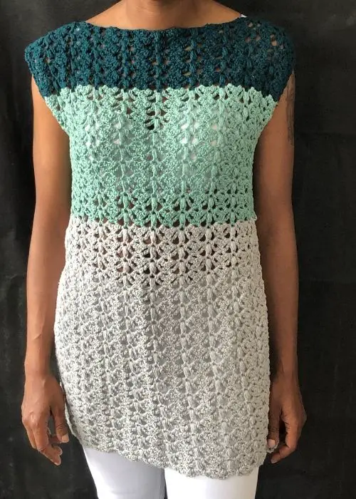 How to make a crochet beach cover - Split Decision Tunic