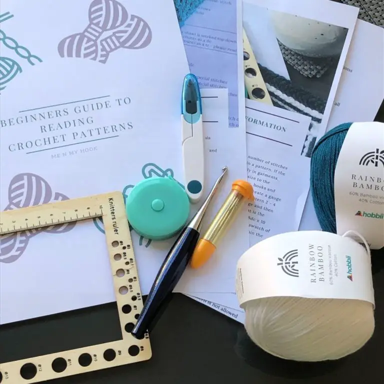 Learn how to read a crochet pattern - written guide pdf download for beginners