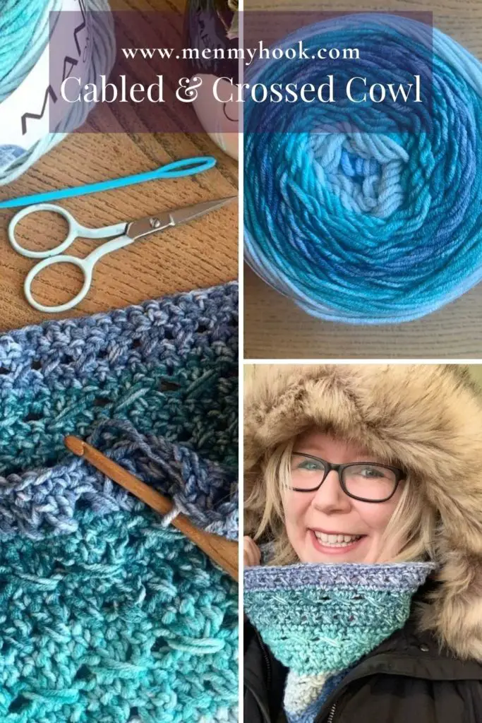 Cabled & Crossed Cowl Crochet Pattern