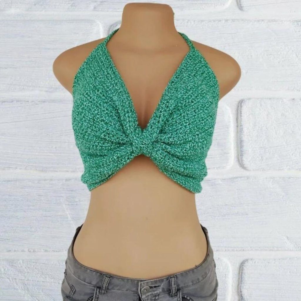 Bow Top Boho Crochet Crop Top Pattern
