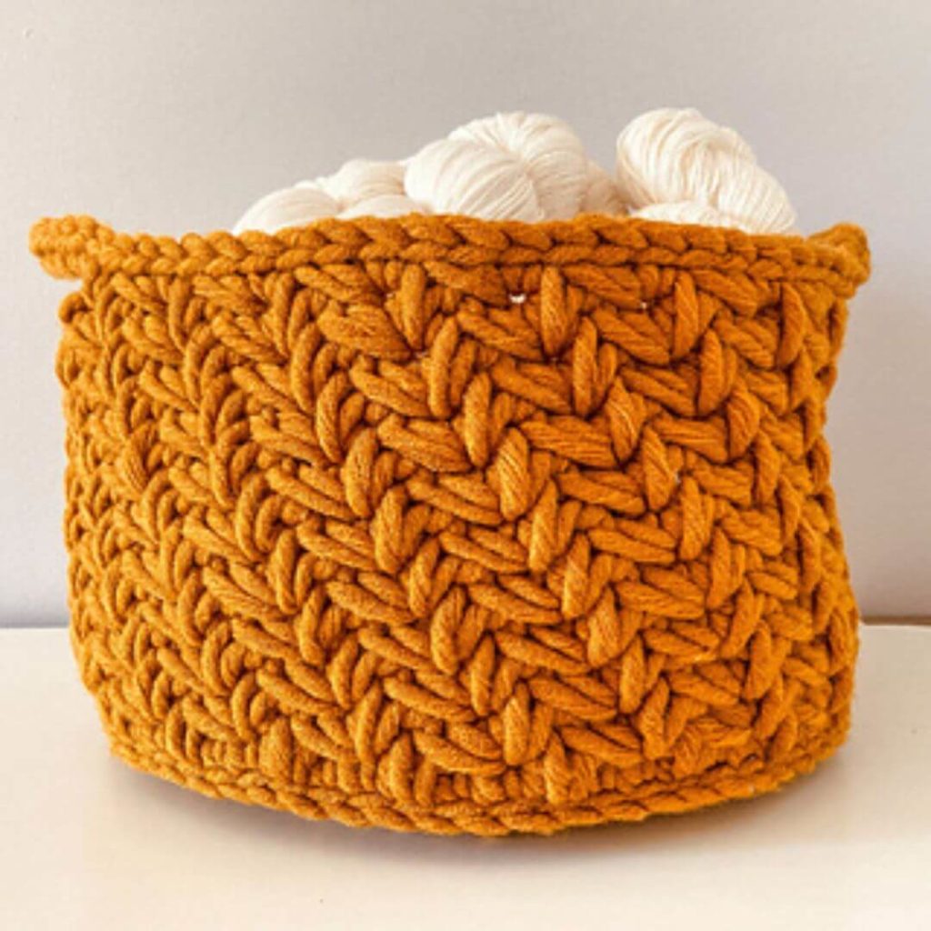 Chunky Chevron Basket Pattern