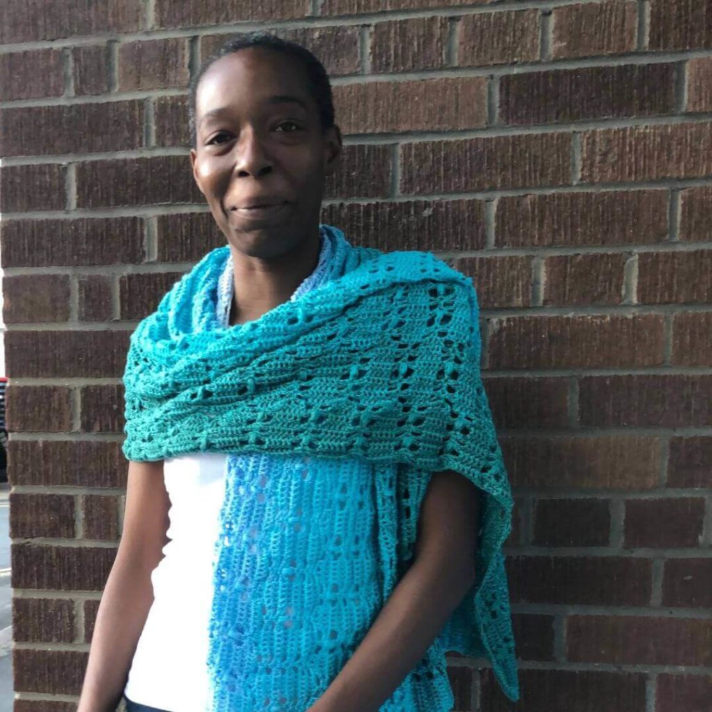 Free Easy Rectangle Shawl Crochet Pattern - Hawthorne Wrap