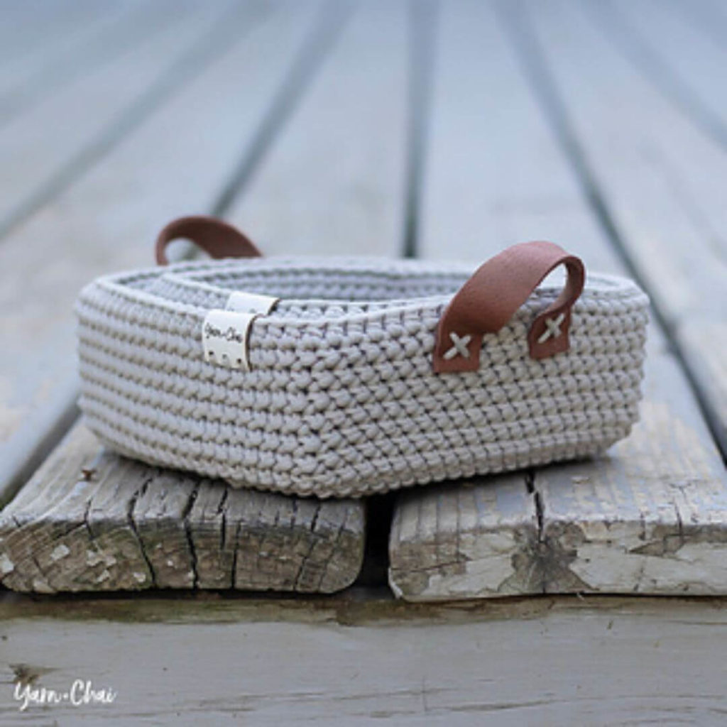 Herringbone Square Nesting Baskets Pattern
