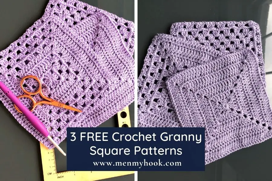 3 FREE easy crochet granny squares