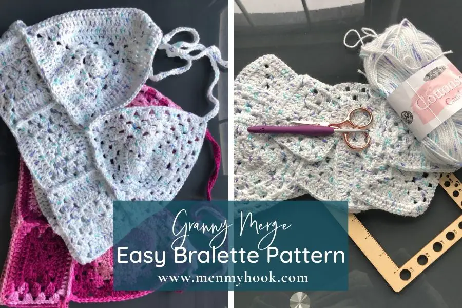 FREE Easy Crochet Bralette - Granny Merge Bralette