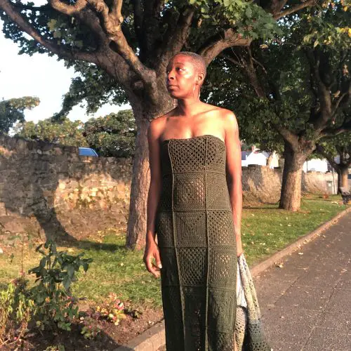 Easy Crochet Maxi Dress - Granny Merge Maxi