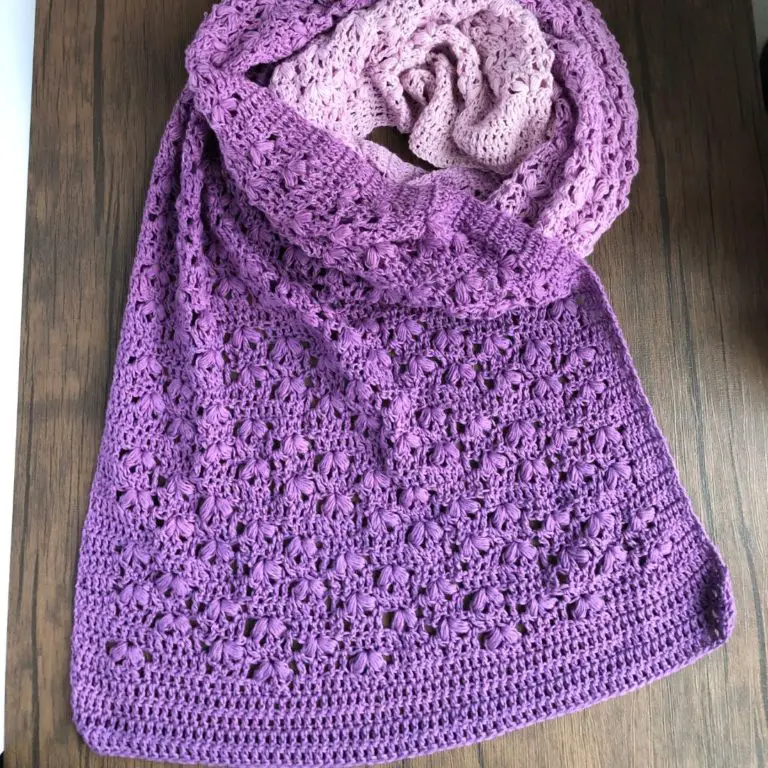 Hyacinth Lace Summer Shawl Crochet Pattern