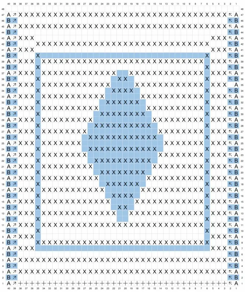 Hooking Diamonds Solid Overlay Mosaic Crochet Afghan Block Pattern