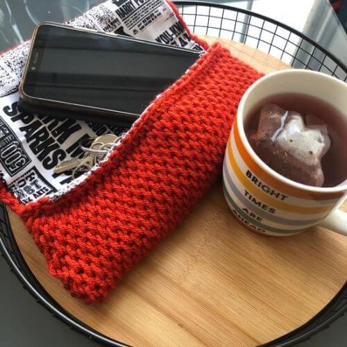 Tunisian Full Stitch Clutch - Full on Clutch