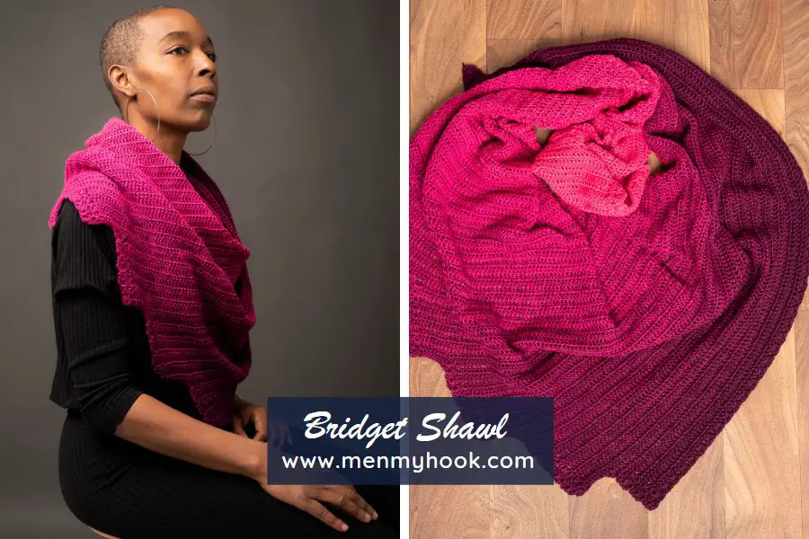 Bridget Easy Crescent Shawl Crochet Pattern