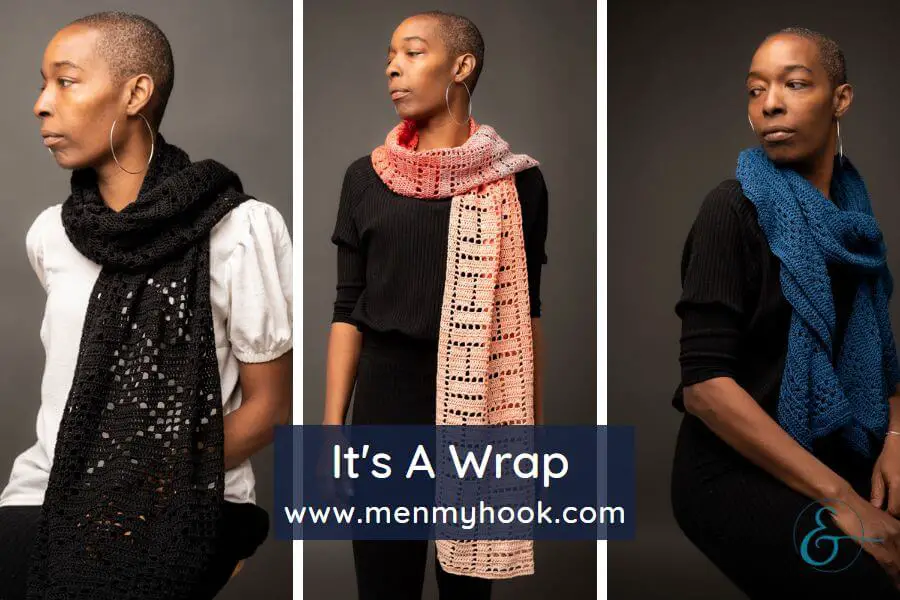It's a Wrap 20 Modern Crochet Shawl Patterns trio of wraps