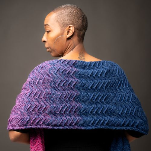 Easy Chevron Shawl Pattern Annie
