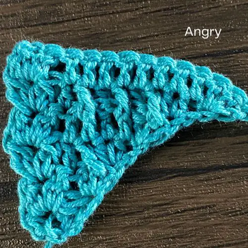 Angry In The Mood Triangle Shawl Section