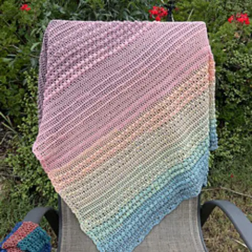 Carmel Mood Triangle Shawl Test