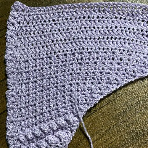 Charlemont as In The Mood Triangle Shawl