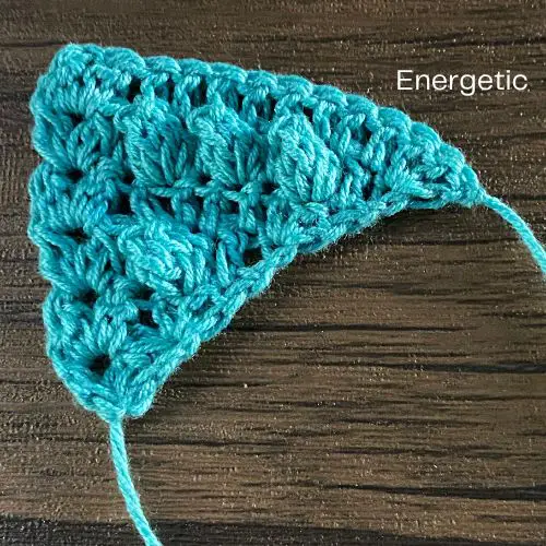 In The Mood Triangle Shawl Energetic Section