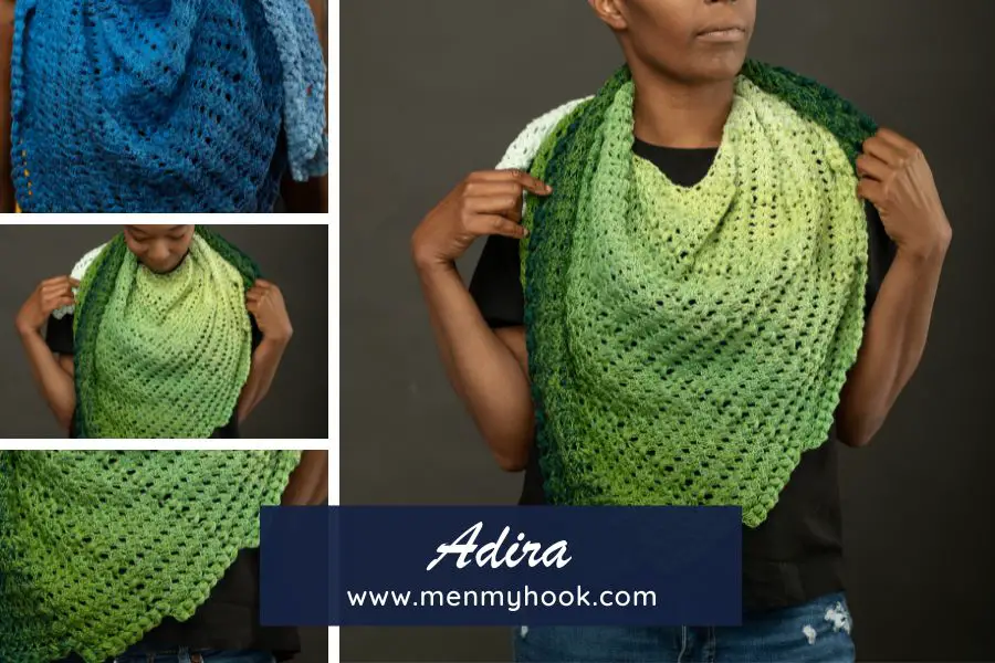 Adira Winged Triangle Shawl